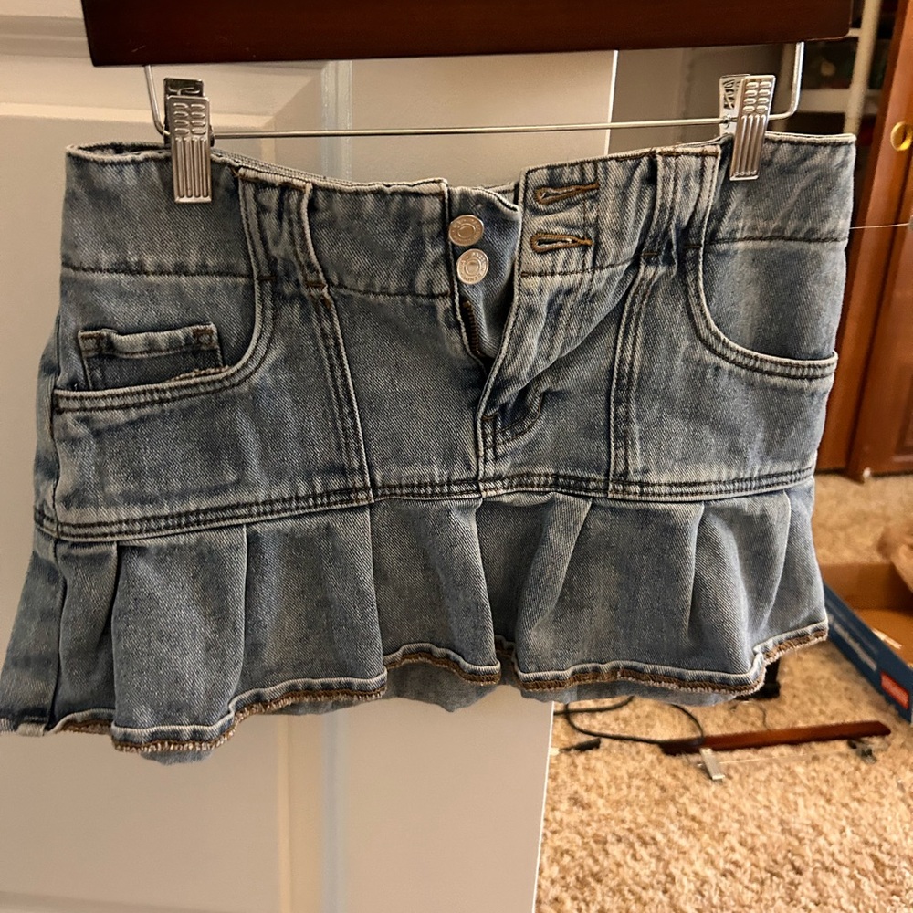 PacSun Blue Denim Skirt